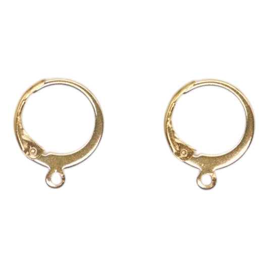 20 paires d’attache anneau à pendentif BC D-05 pour boucle d’oreille en acier inoxydable doré 1 cm