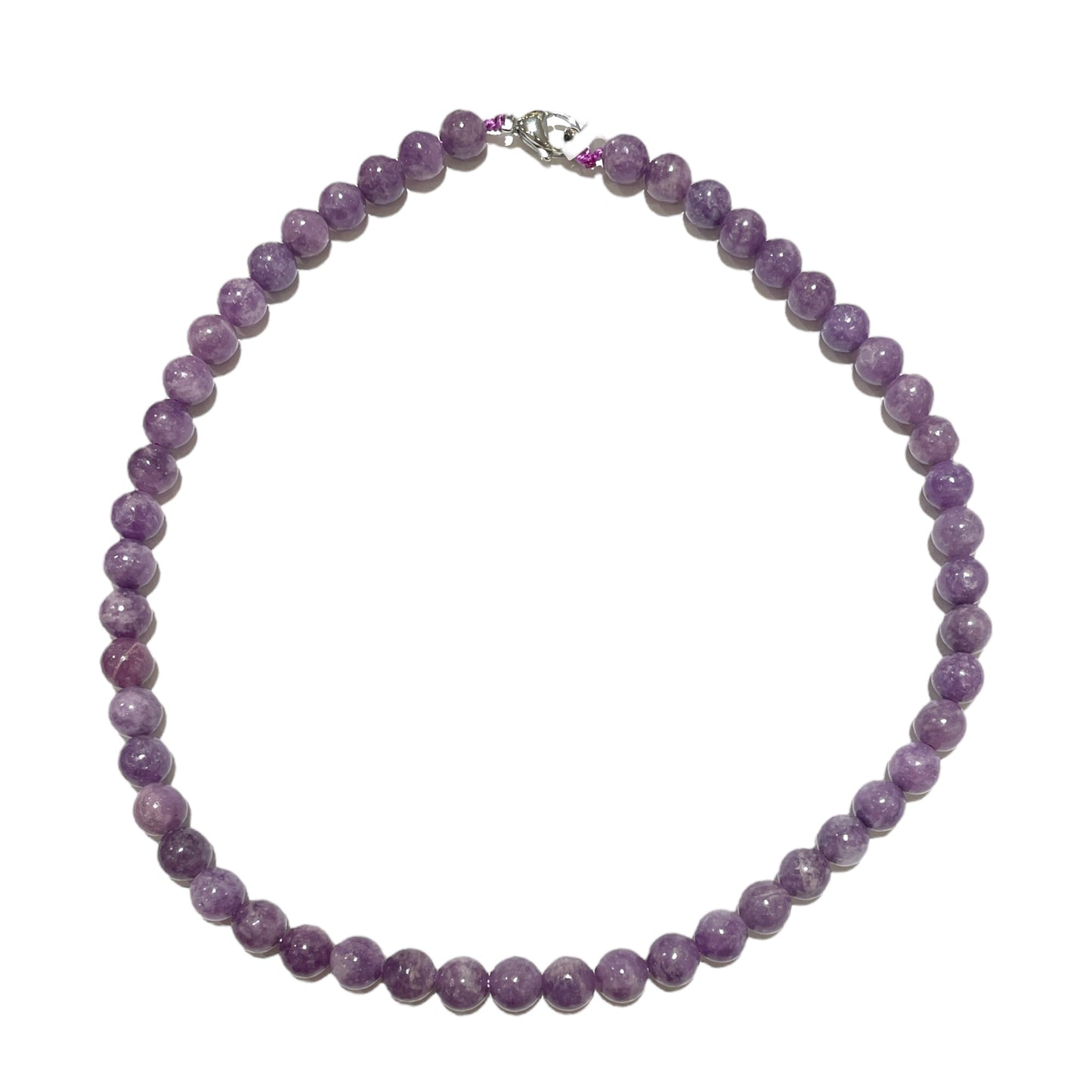 Collier boule Lepidolite