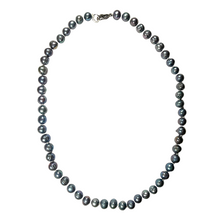 Load image into Gallery viewer, Collier en perles d’eau douce noire N-5
