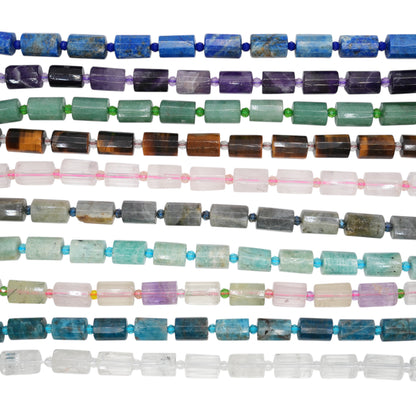 Fil de perle 10x14 mm en pierre naturelle (10 pierres disponible)