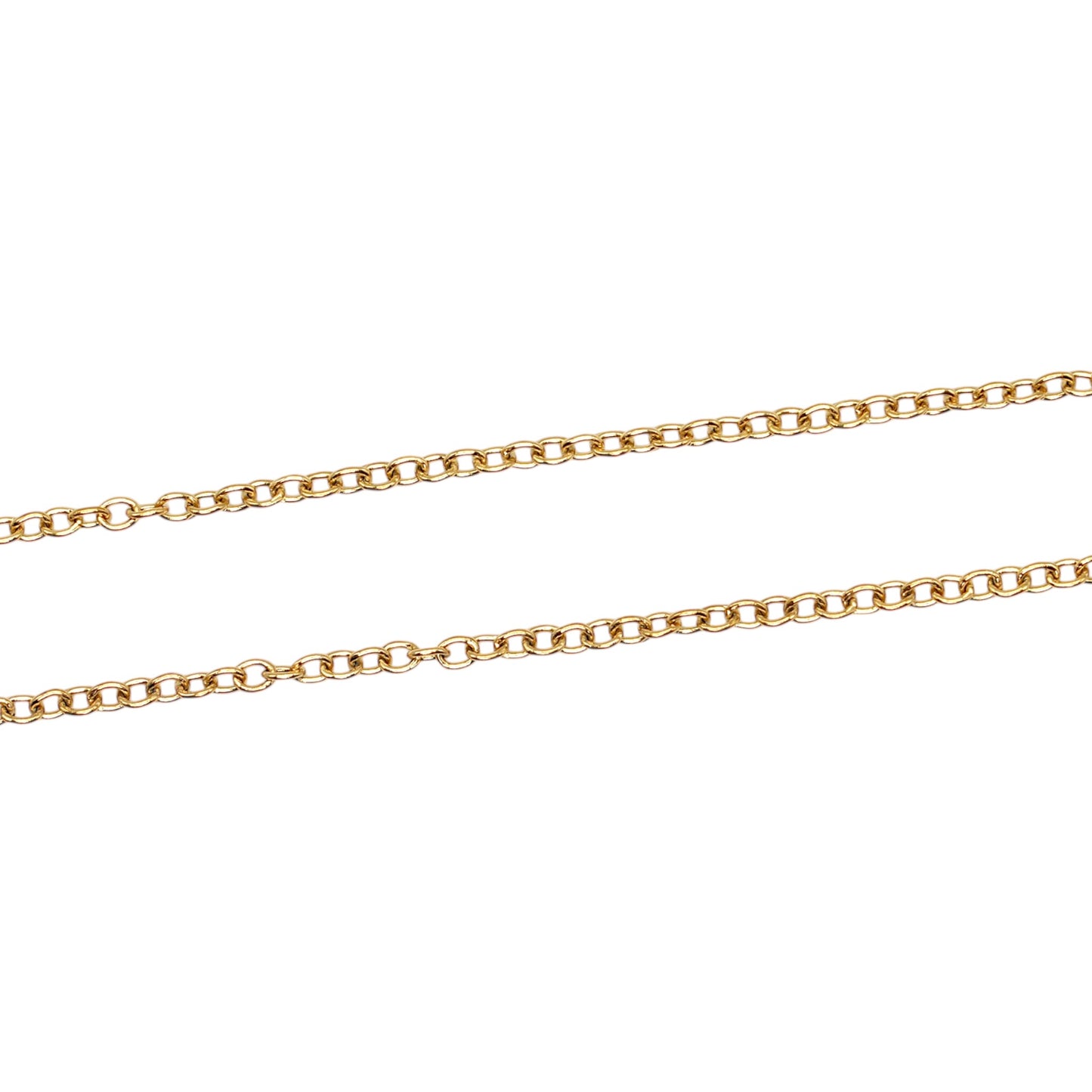 Lot de 10 chaînes en acier inoxydable doré 0.4 mm modèle 20
