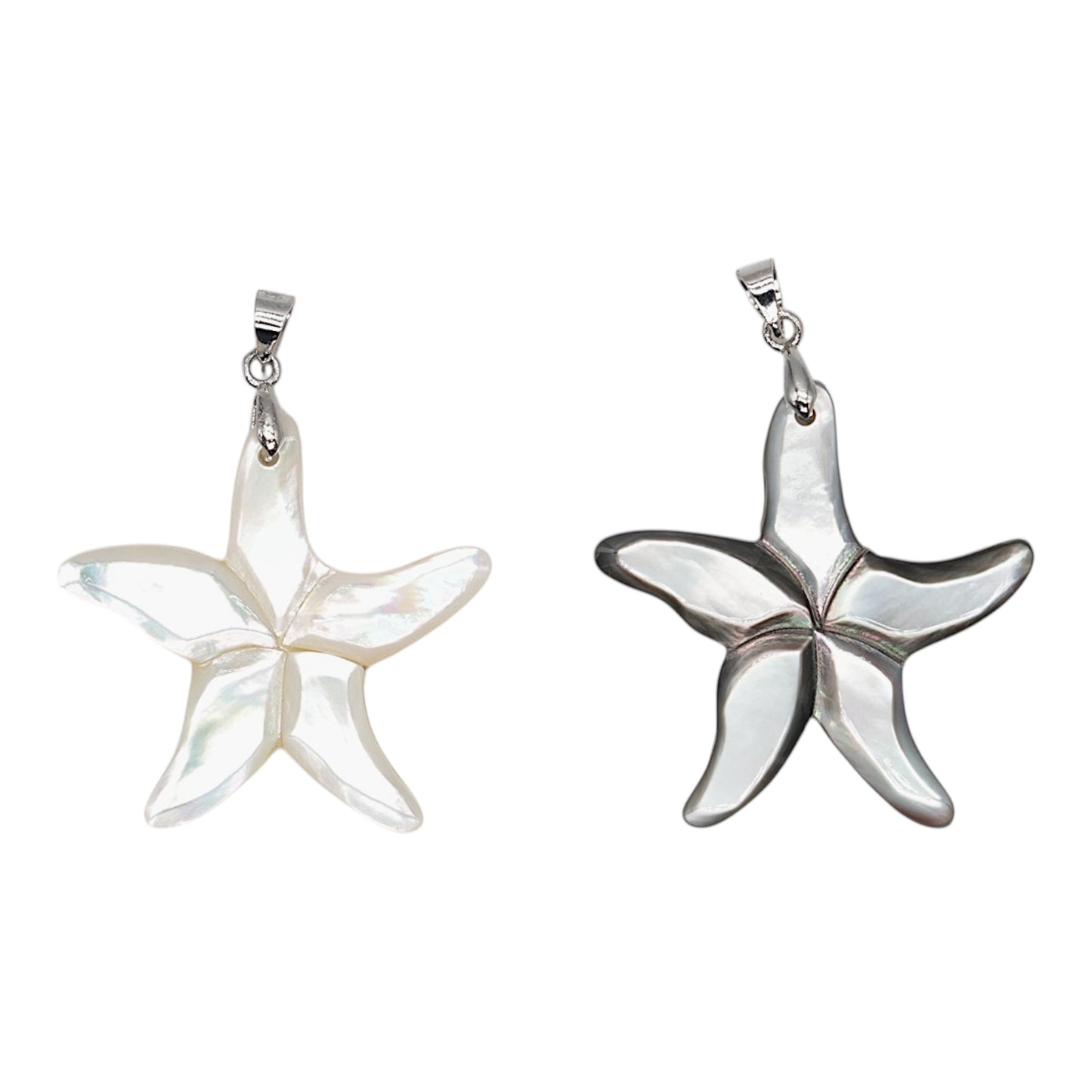 Pendentif forme etoile de mer en nacre