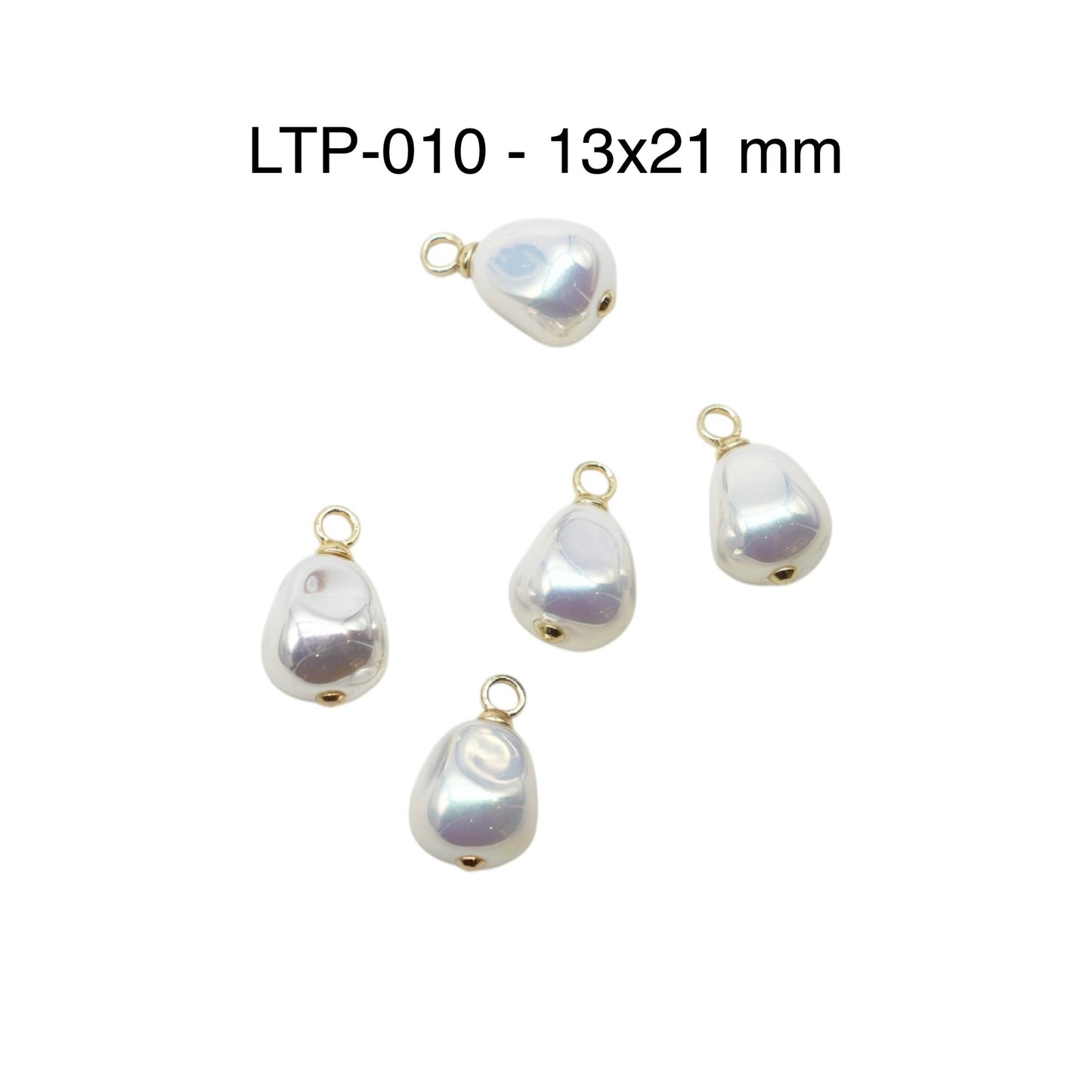 5 Gold-Plated Stainless Steel Charms/Pendants (6 models available)