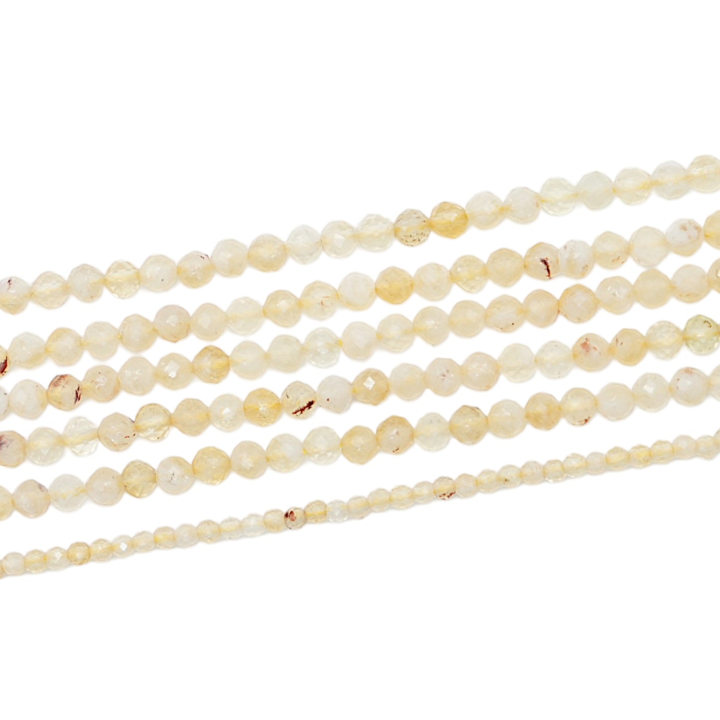 Fil de perles facettées Citrine