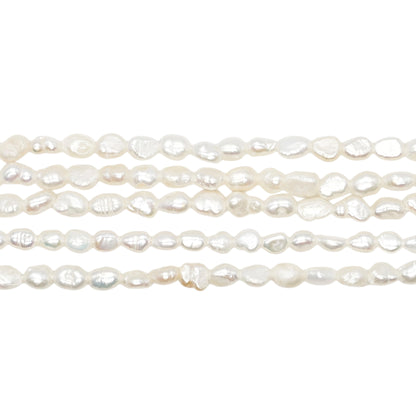 Fil de perle d’eau douce 3-4mm [12]