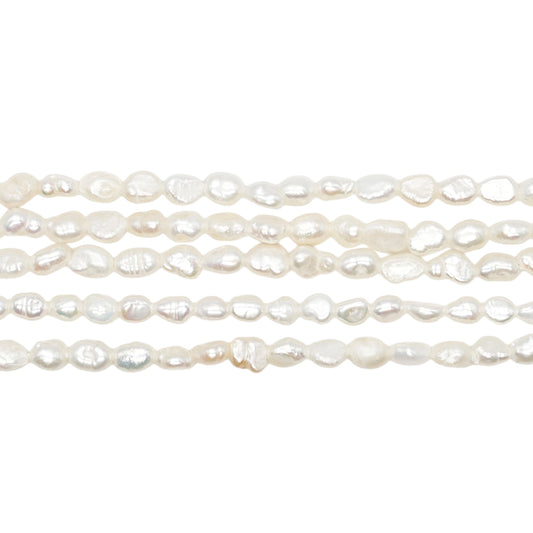 Fil de perle d’eau douce 3-4mm [12]