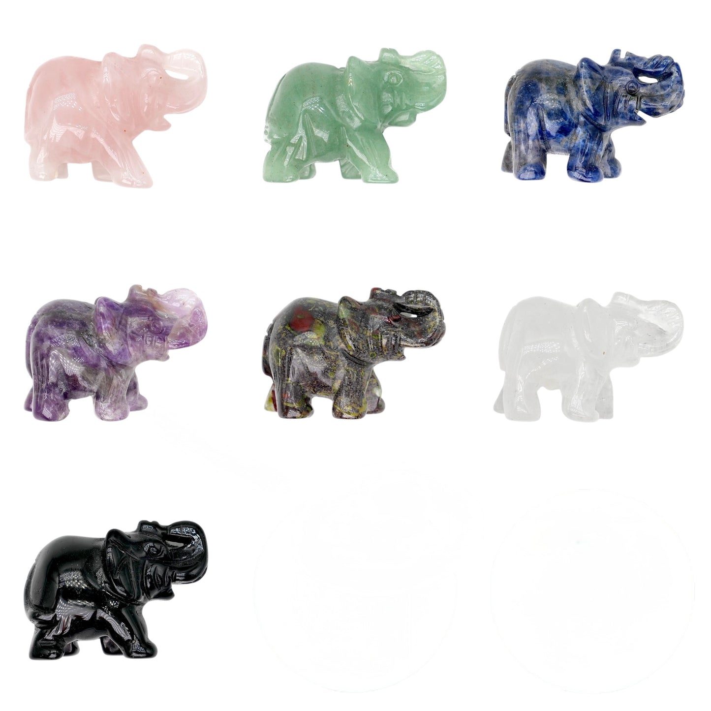 Figurine Small elephant 3.5x2.5x2 cm (7 stones available)