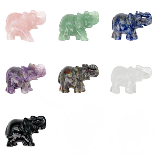 Figurine Petit éléphant 3.5x2.5x2 cm (7 pierres disponible)