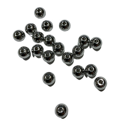 Boules intercalaires pour perles acier inoxydable argentées 2.5mm