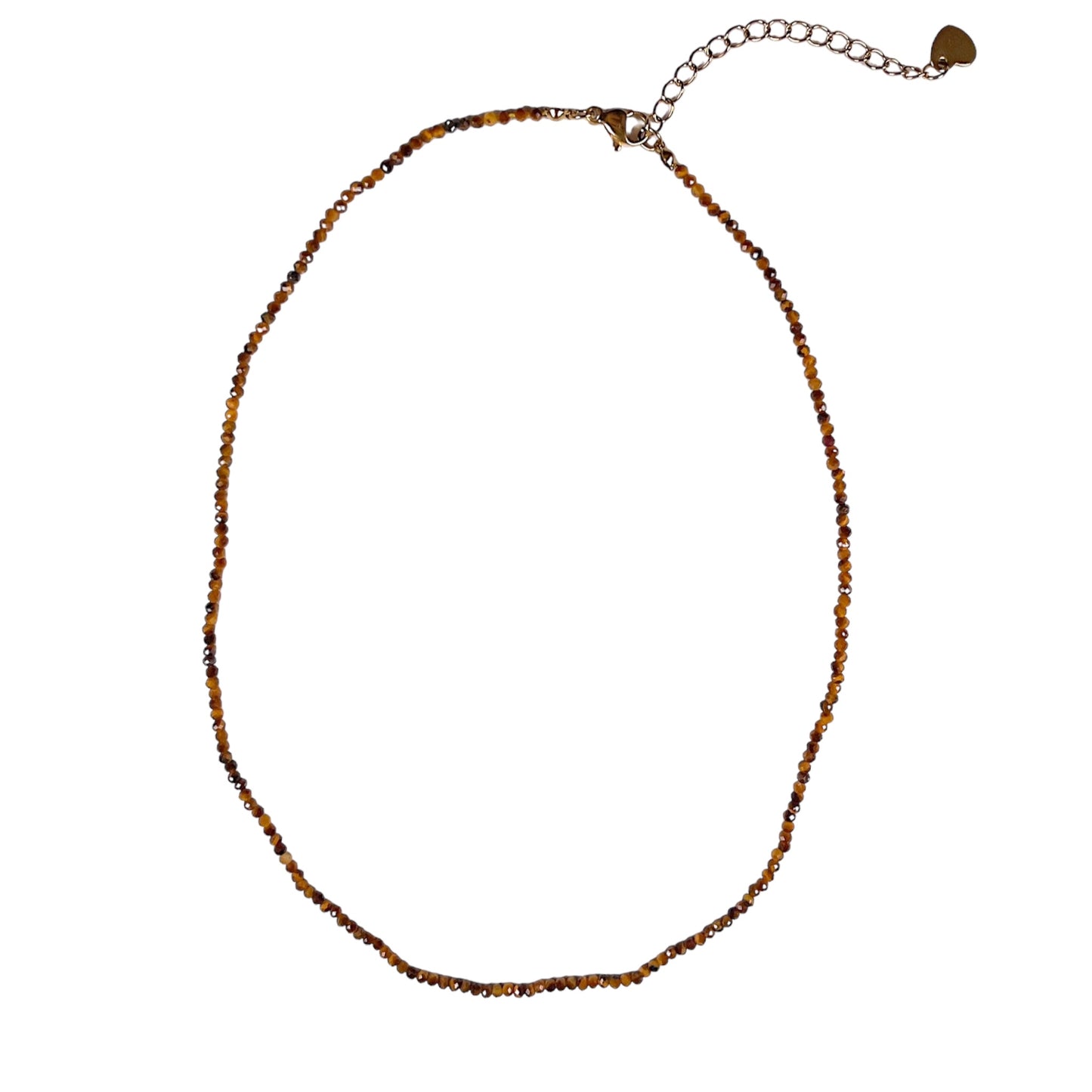 Collier Oeil de tigre 2-3mm acier inoxydable