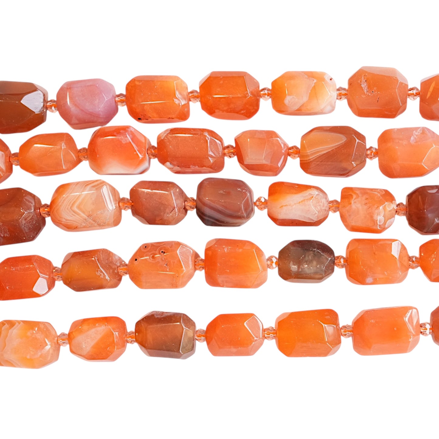 Fil de perle forme libre Agate Botswana 15x20 mm (référence 49)