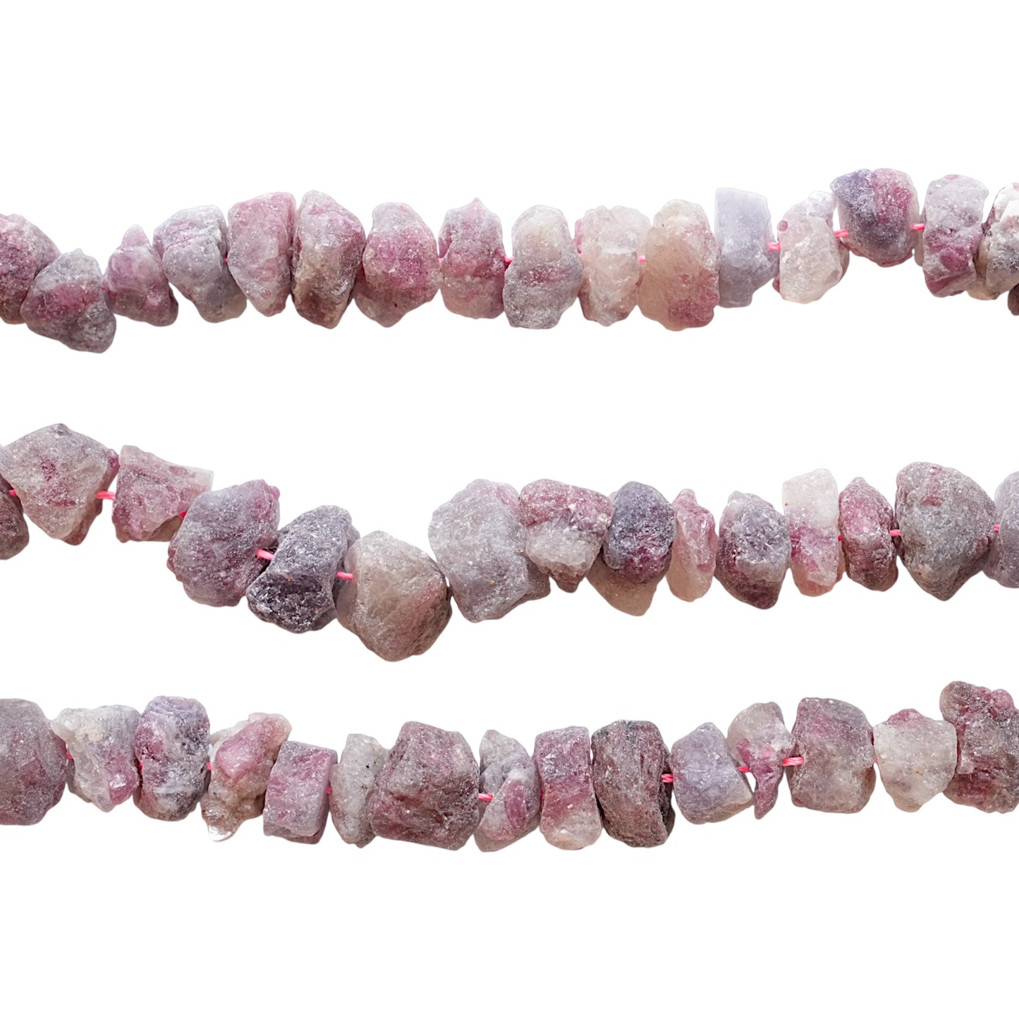 Fil de pierre forme libre brute Tourmaline rose 20x15 mm (référence 59)