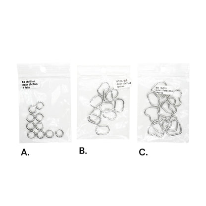 Chaîne de collier en acier inoxydable argenté personnalisable CHA (3 références) (pendentif mousquetons et anneaux connecteurs non inclus)