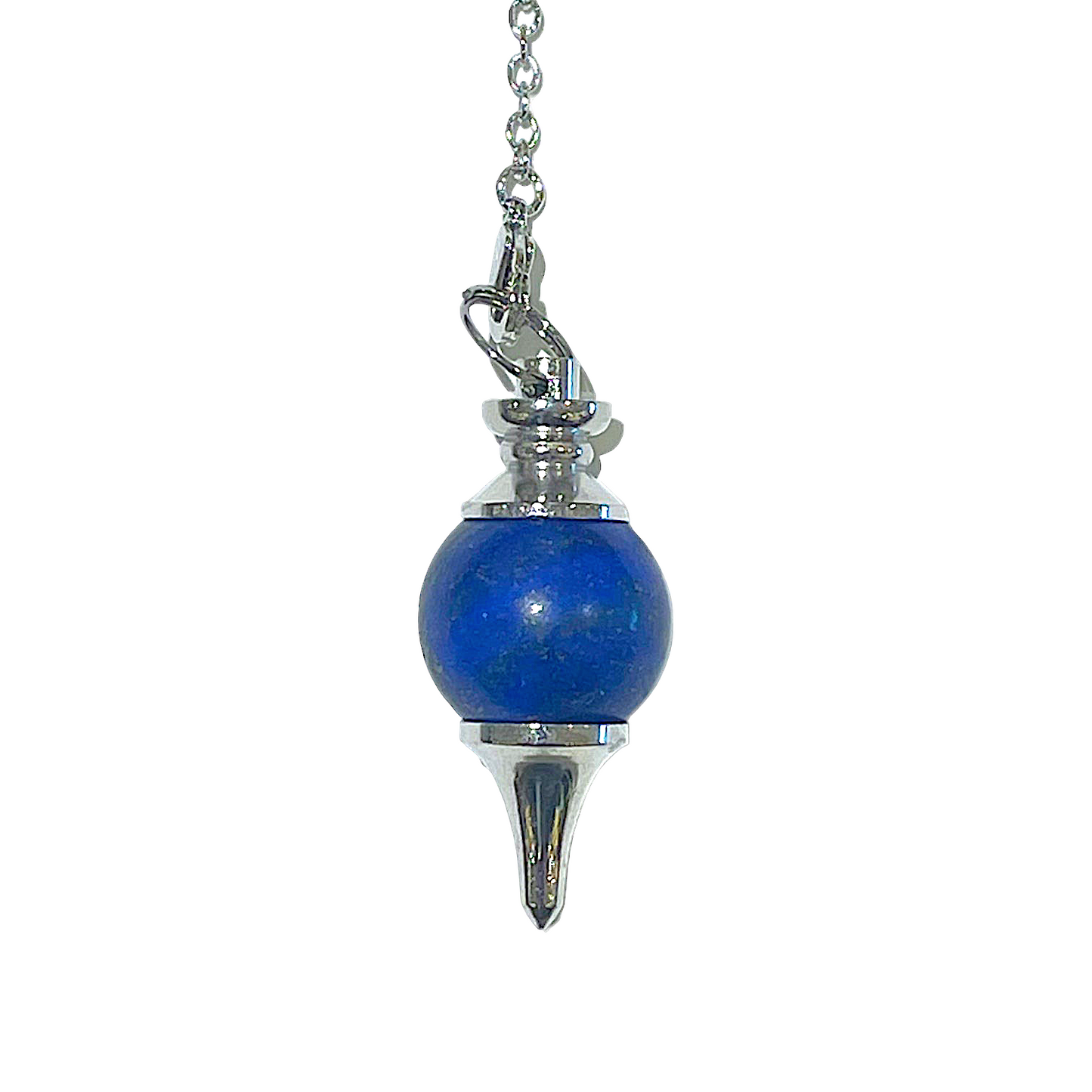 Pendule Lapis lazuli teinté forme boule