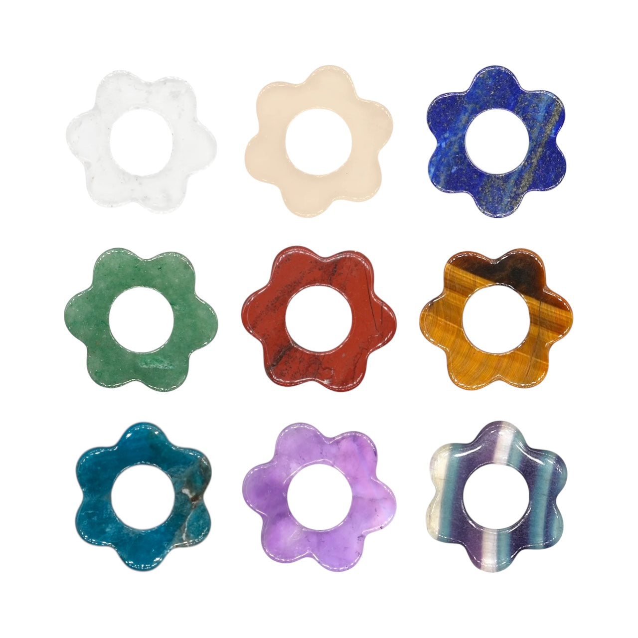 Lot de 2 charm’s Fleurs pour boucle d’oreille (Créole non comprise)