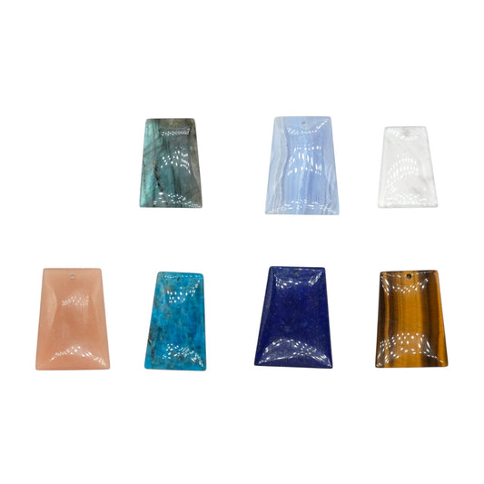 Pendentif Hexagone 20x30-28x38 mm (7 pierres disponible)