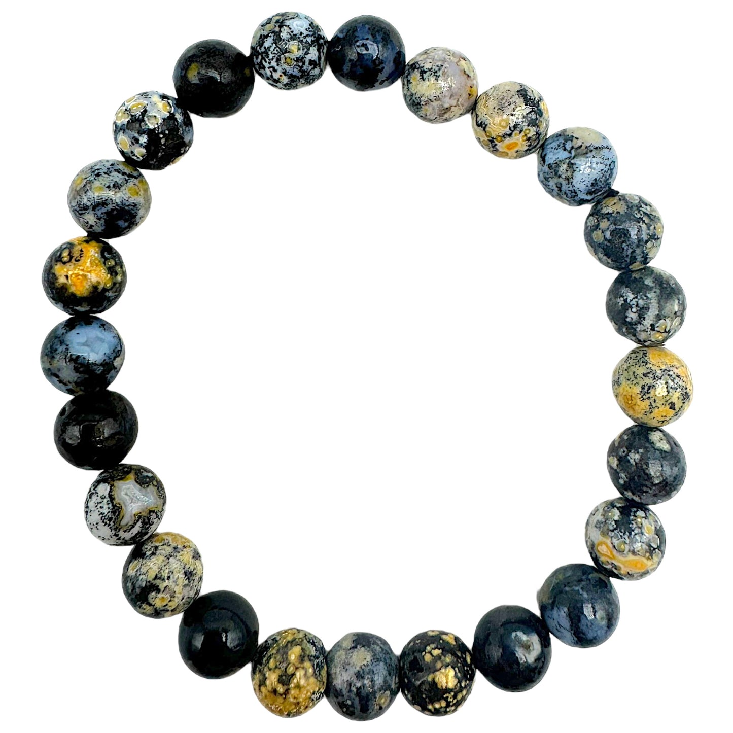 Bracelet taille homme Agate Ocean Bleu A