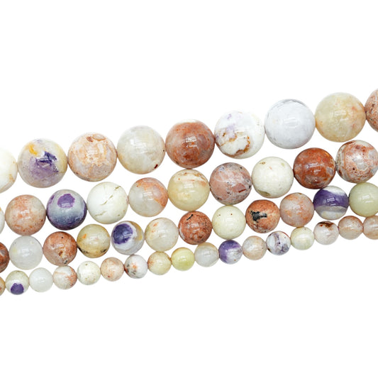 Multicolour Purple Opal Bead Strand A