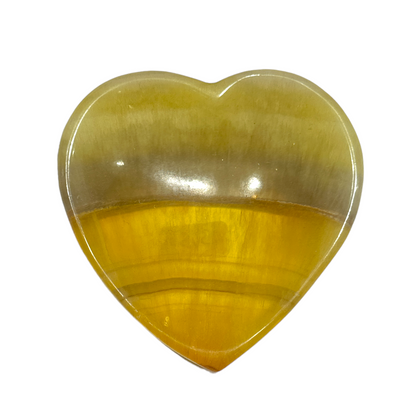 Coupole en fluorine jaune forme coeur