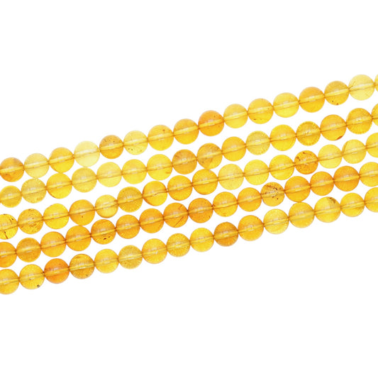 Fil de perle ambres baltiques A+ (couleur 9)