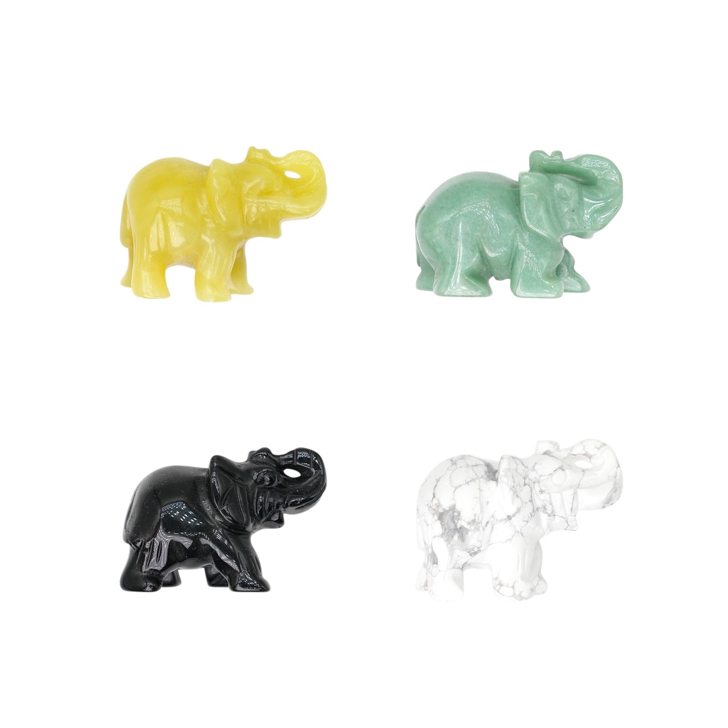 Figurine éléphant 4.5x3x2.5 cm (14 pierres disponible)