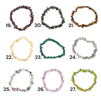 Bracelet baroque (42 pierres naturelles disponible)