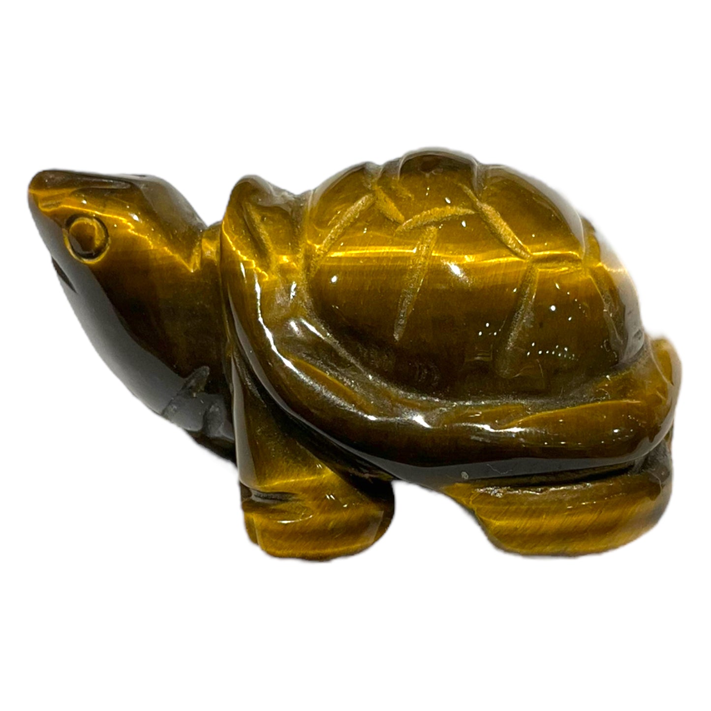 Statue Tortue en oeil de tigre