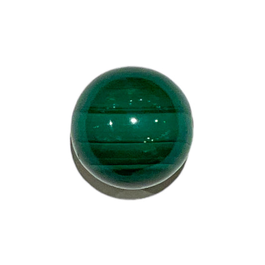 Pendentif sphérique en Malachite percé au centre