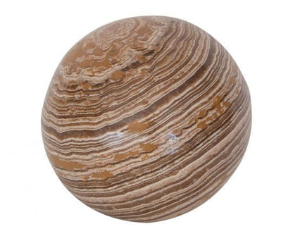 Sphere Aragonite marron du Maroc