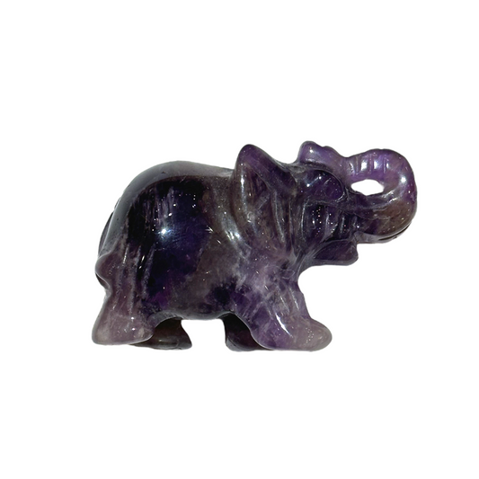 Figurine Eléphant en Améthyste