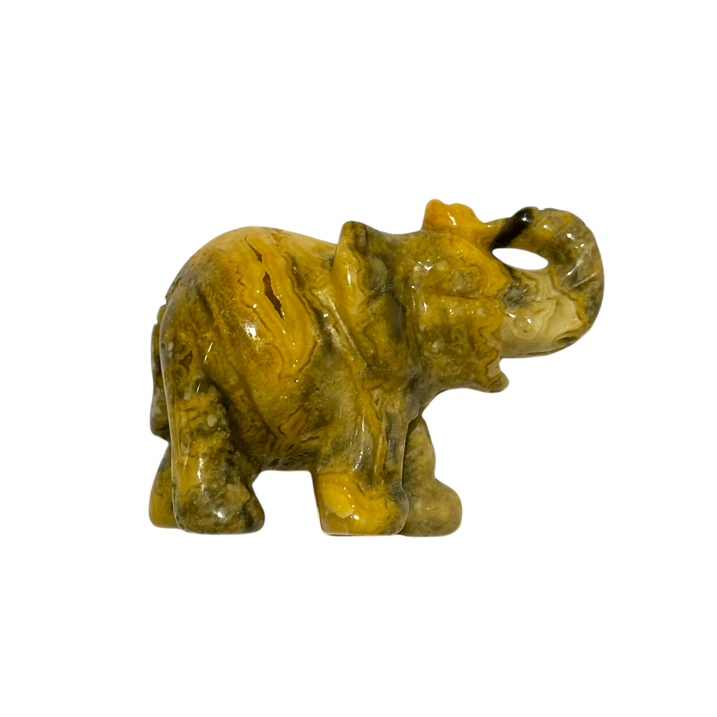 Figurine Eléphant en Agate crazy