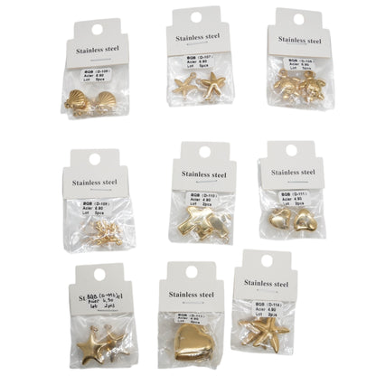 Breloques/Pendentifs en acier inoxydable dorée (9 modèles disponible)