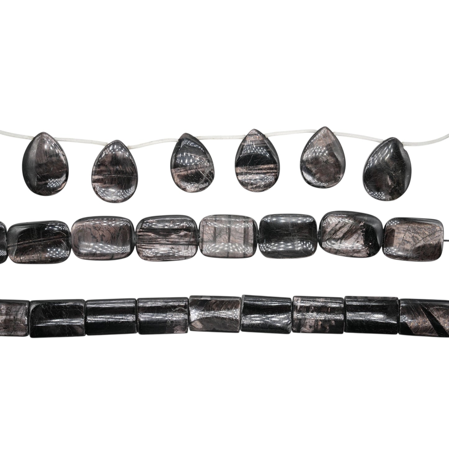 Fil de pendentifs Hypersthene AA+