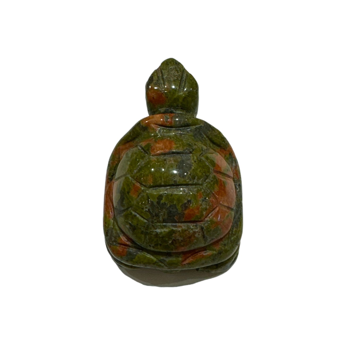 Figurine Tortue en Unakite taille moyenne