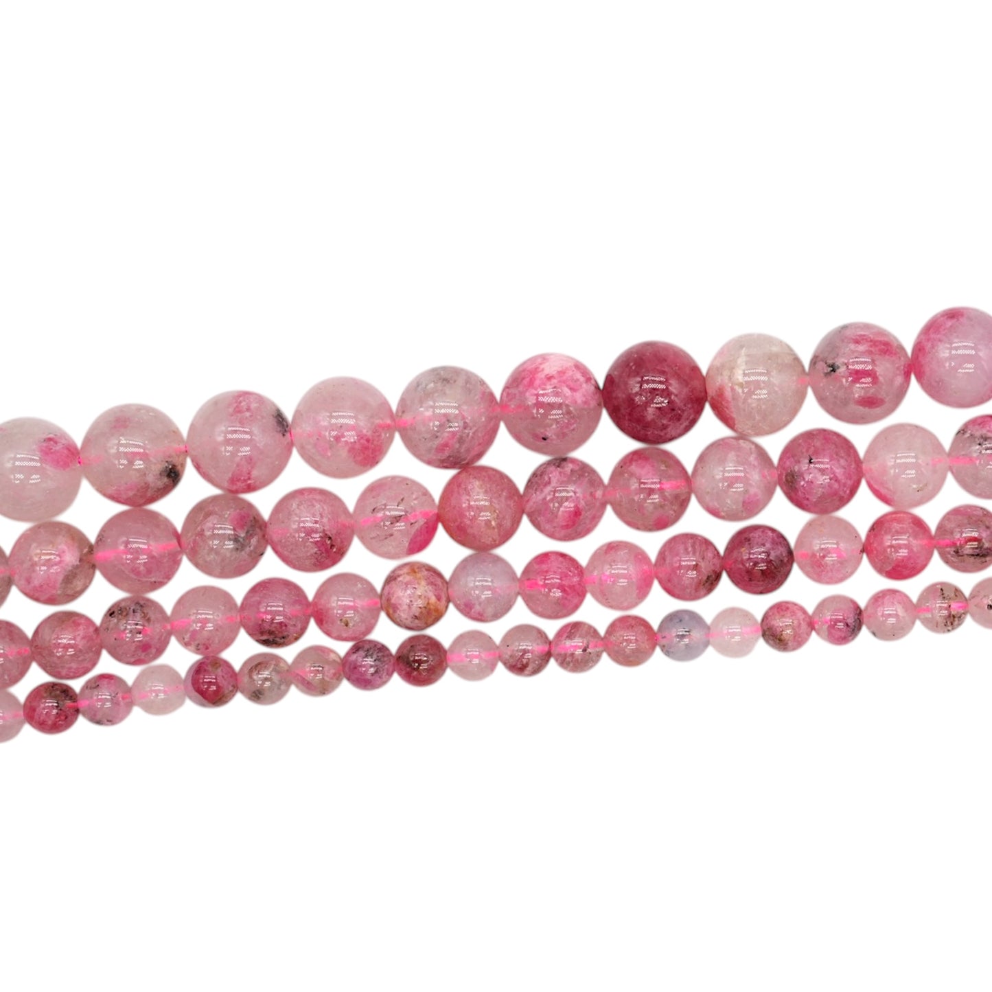 AAA Brazilian Quartz Rhodonite Bead Strand