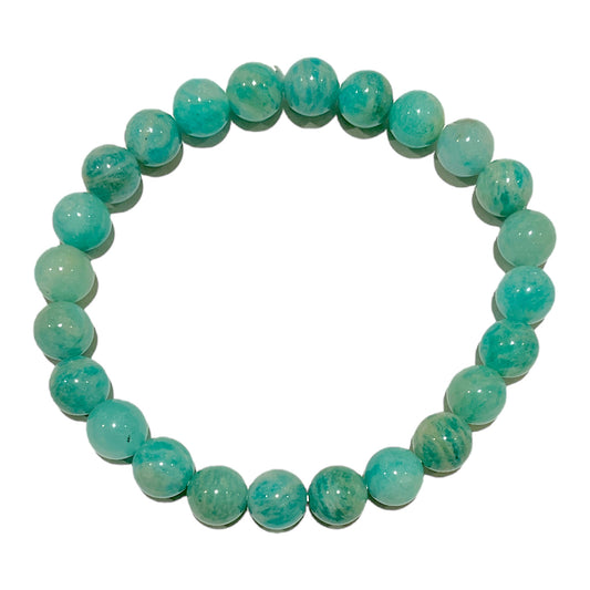 Bracelet Amazonite du perou AA taille homme