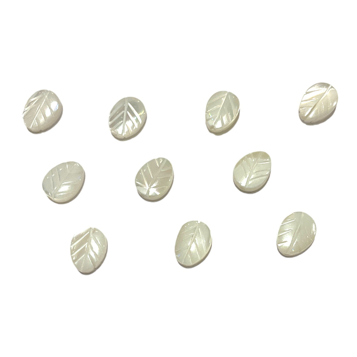 10 nacre feuille 6x8mm - Foliesbijoux