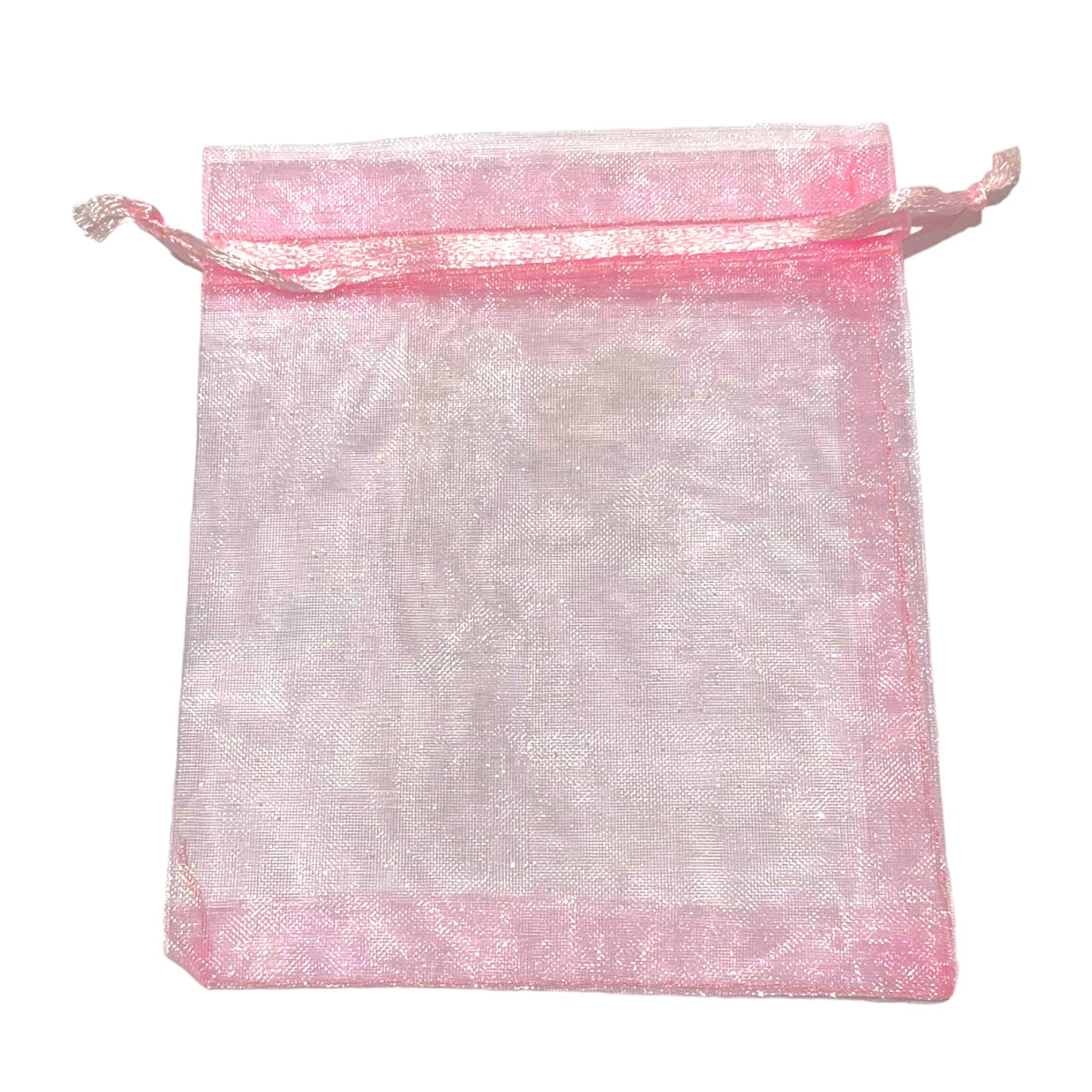 100 pochon organza rose 10 x 12 cm