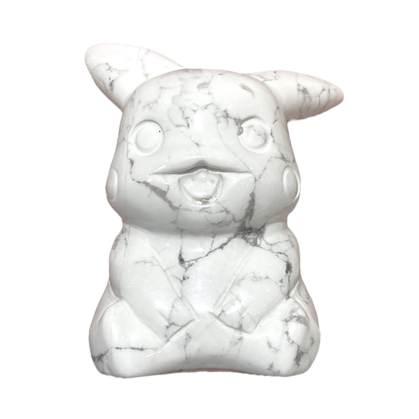 Pikachu en Howlite blanche