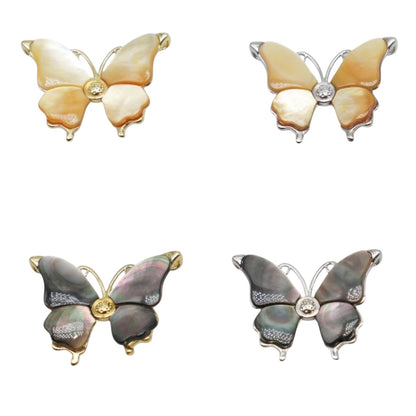 Broche nacre Papillon 2.5x2.5 cm