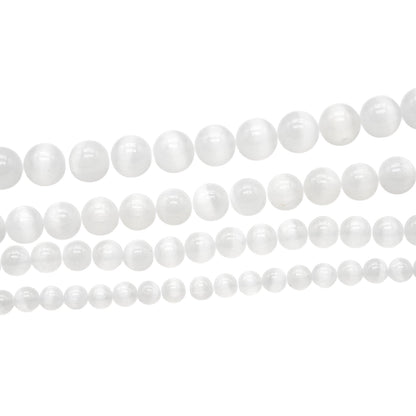 Fil de perle Sélenite Oeil de chat A