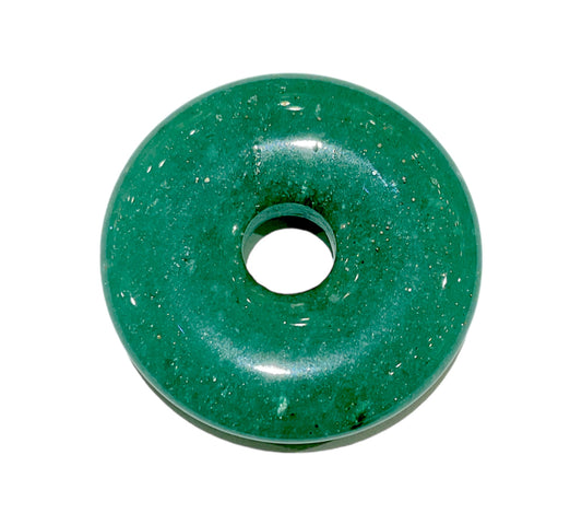 Pendentif Donut en Aventurine verte