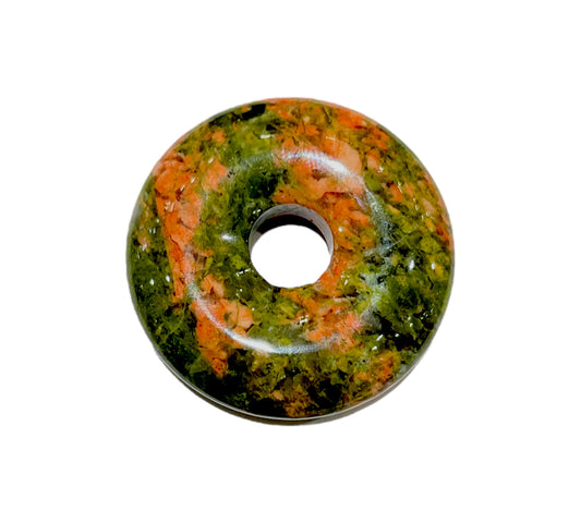 Pendentif Donut en Unakite