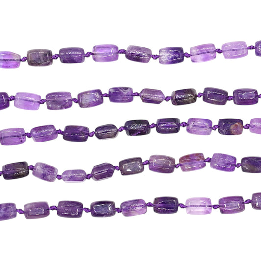 Fil de perle forme rectangle cubique 8x5 mm