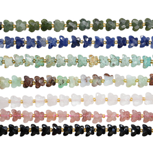 Fil de perle forme papillon 8x10 (7 pierres disponible)