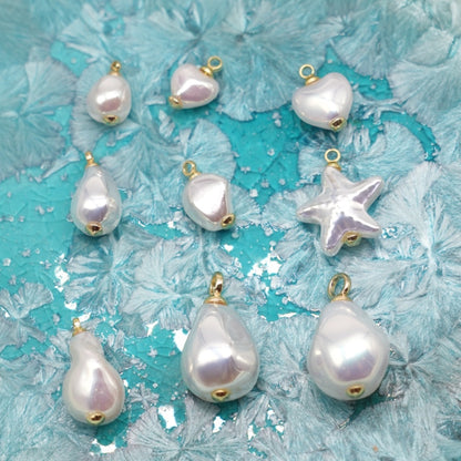 5 Gold-Plated Stainless Steel Charms/Pendants (6 models available)