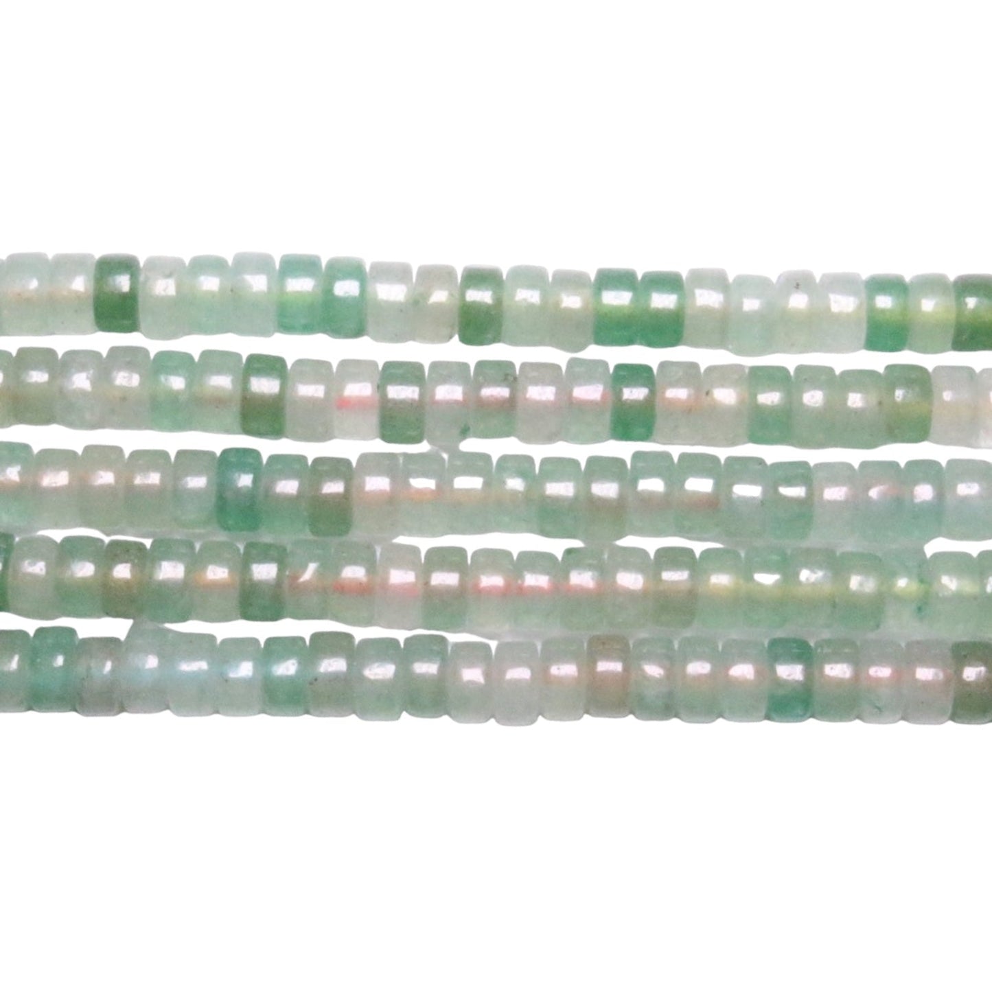 Fil de perle Heishi en Aventurine Verte