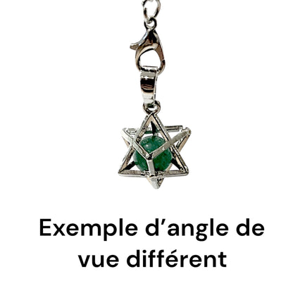 Pendule Aventurine verte forme étoile