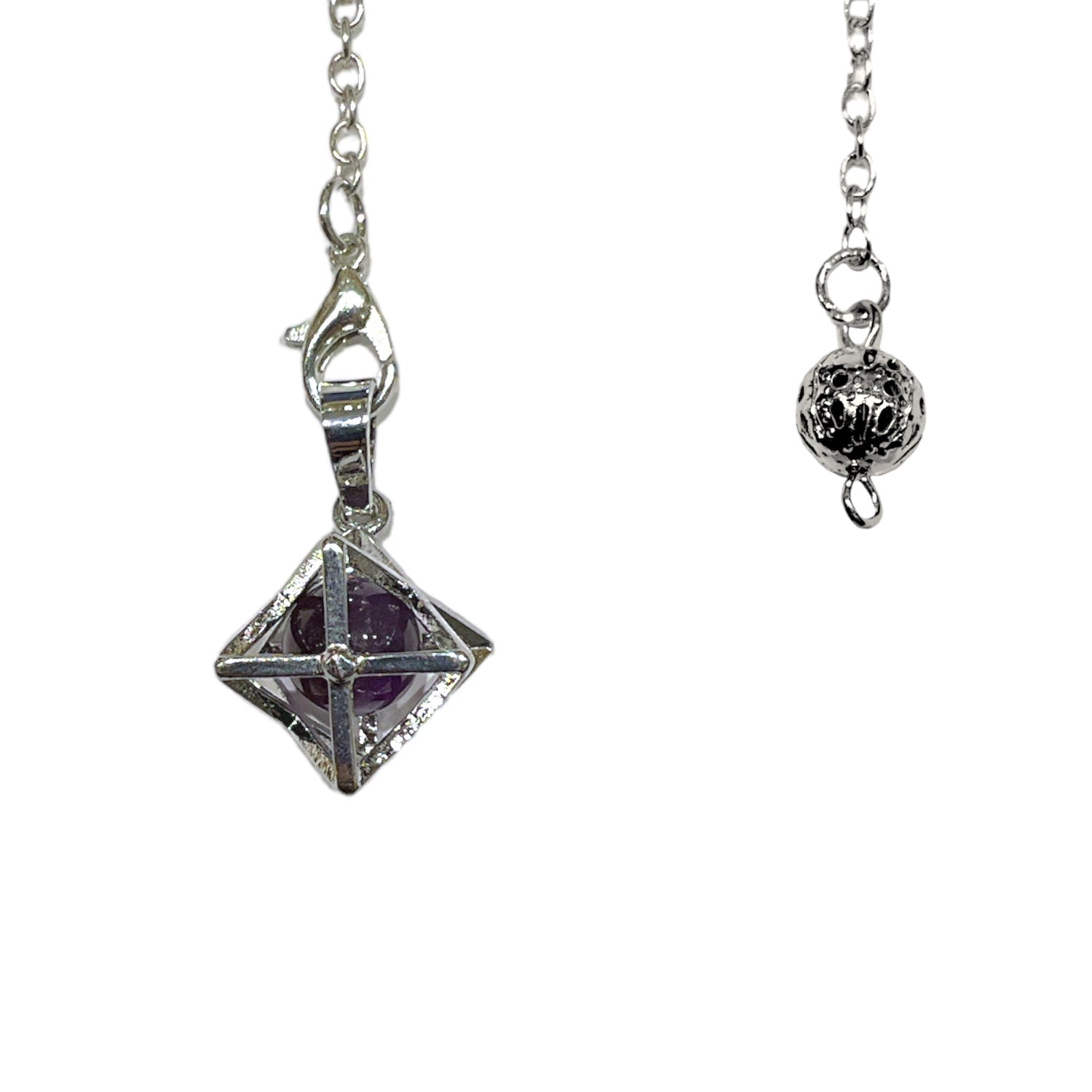 Pendule Améthyste forme étoile - Foliesbijoux