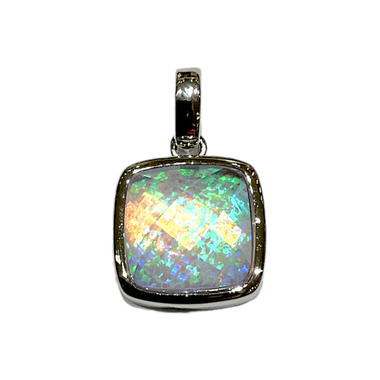 Pendentif imitation Opale 8P